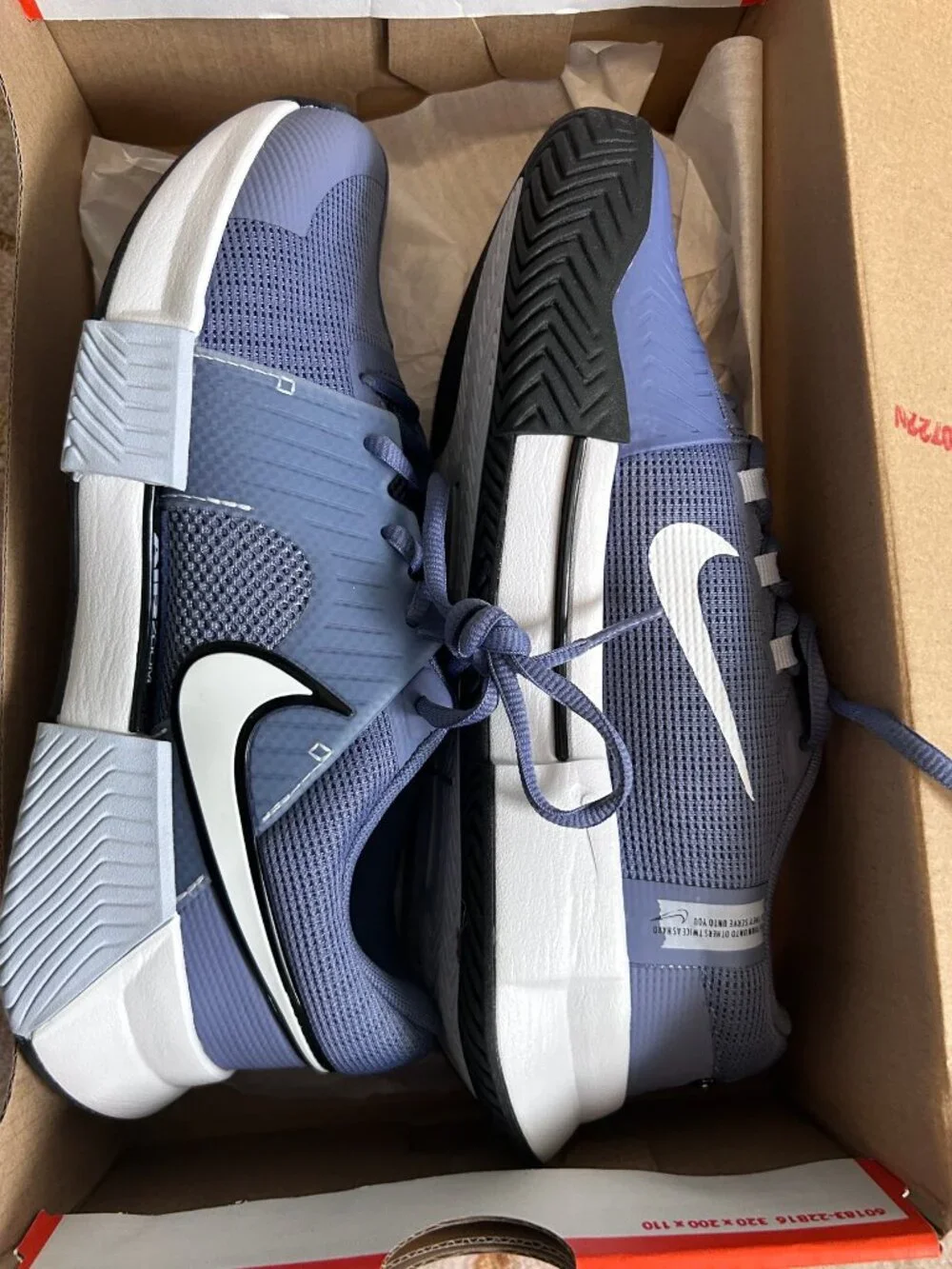 Nike GP Challenge 1 Indigo/Wh/Ghost Women's Hard Court Tennis Sneakers 8.5 NIB